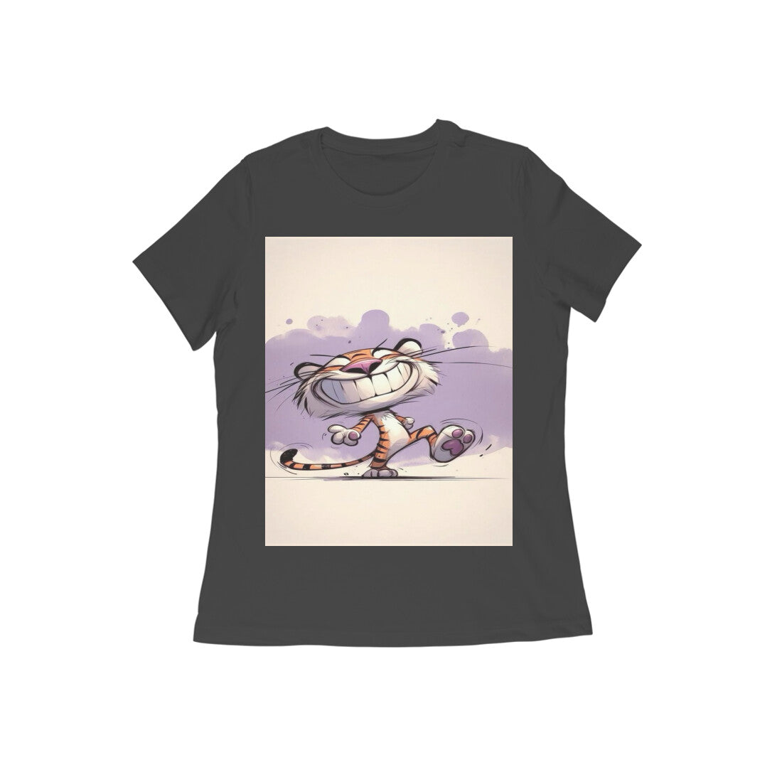 Front View - Gully Grin — Women’s Tee Black