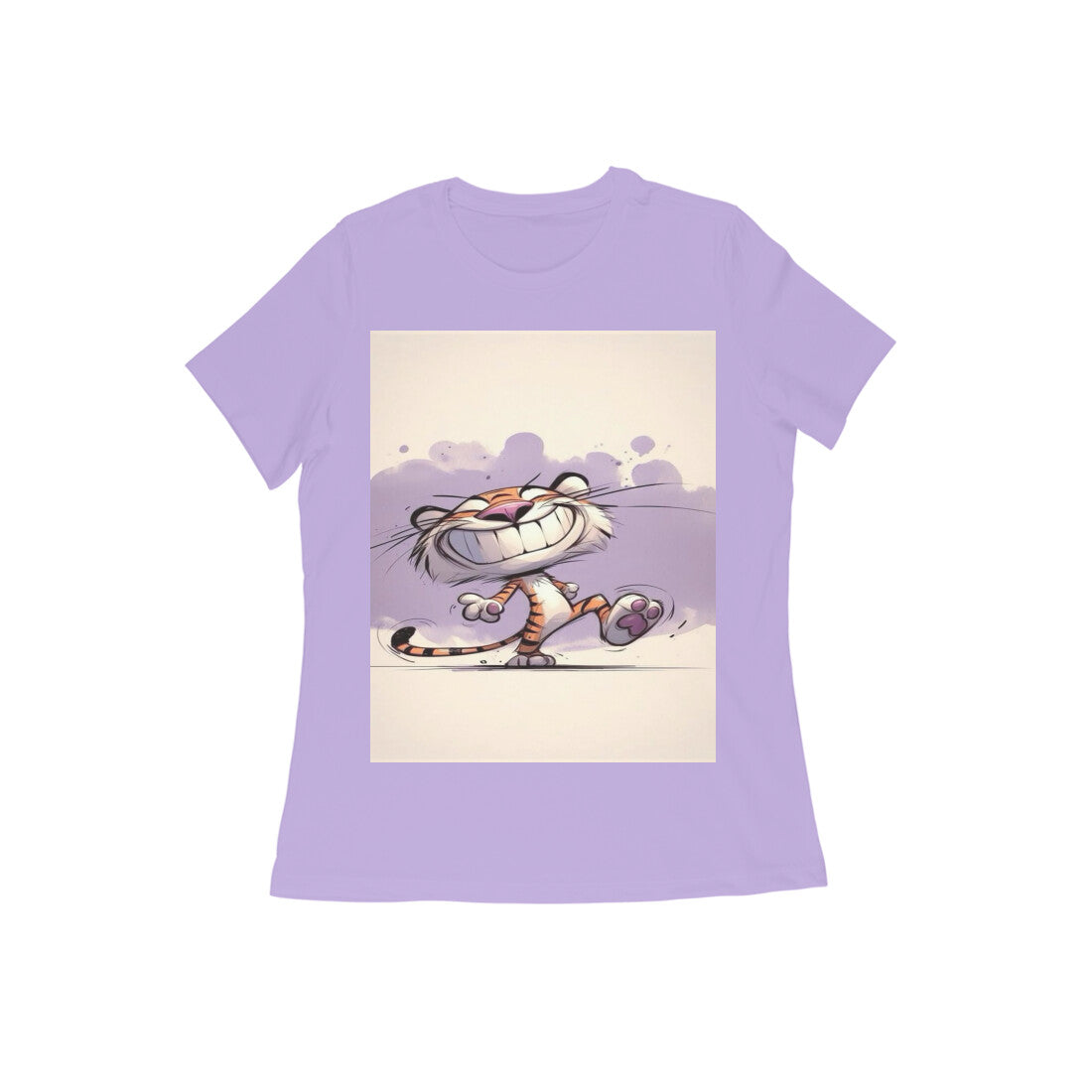 Front View - Gully Grin — Women’s Tee Iris Lavender