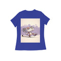 Front View - Gully Grin — Women’s Tee Royal Blue