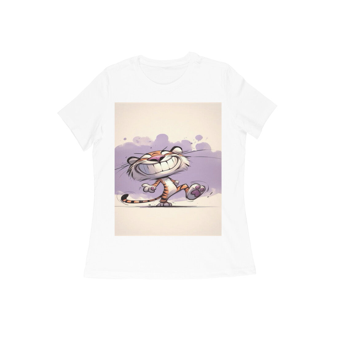 Front View - Gully Grin — Women’s Tee White