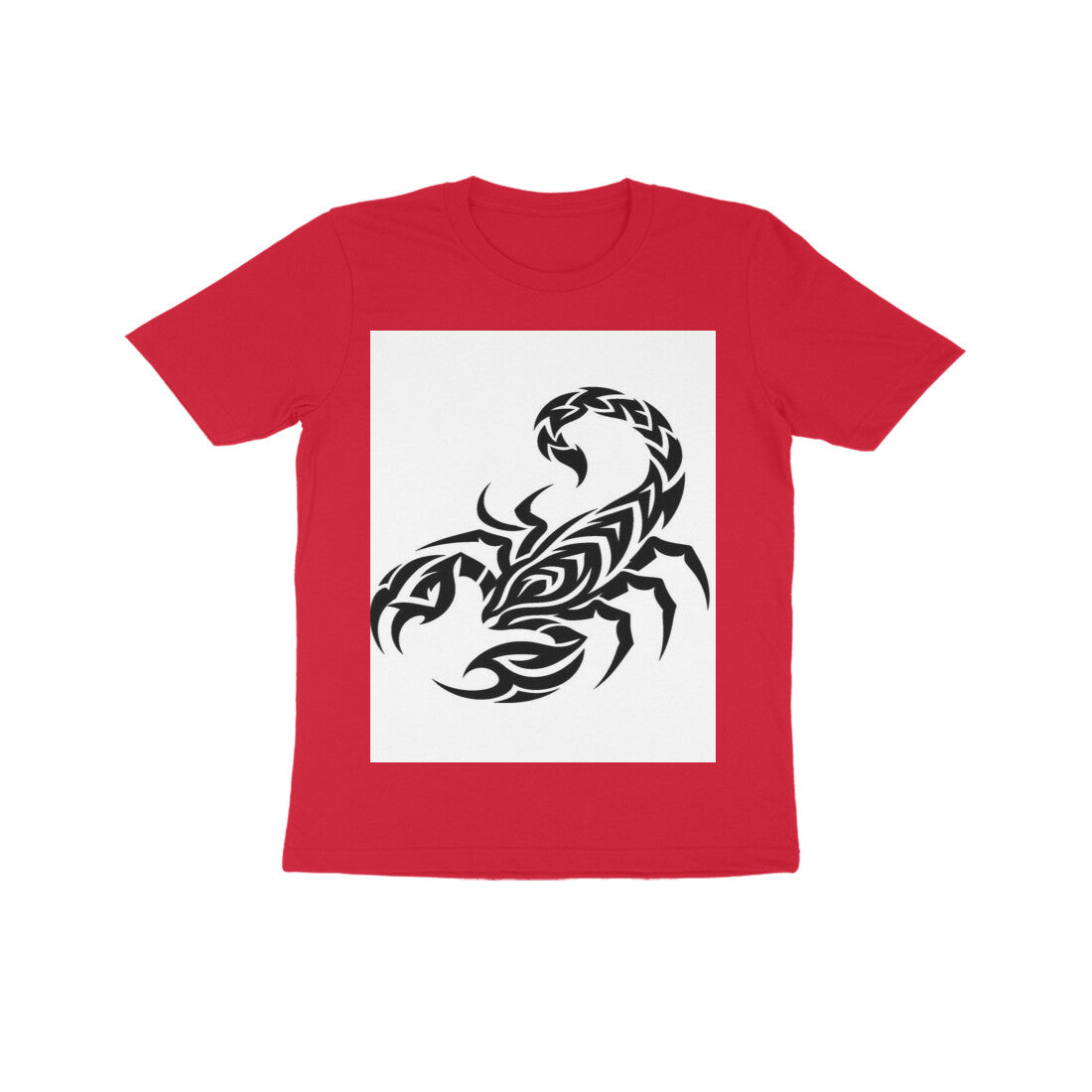 Front View - Scorpio Rising — Kids Tee Red