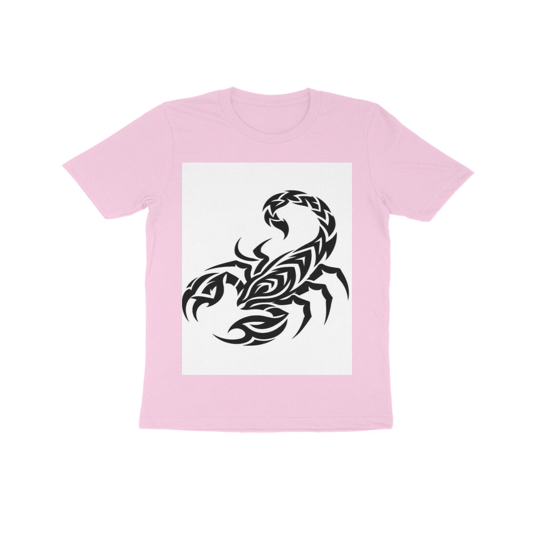 Front View - Scorpio Rising — Kids Tee Light Pink