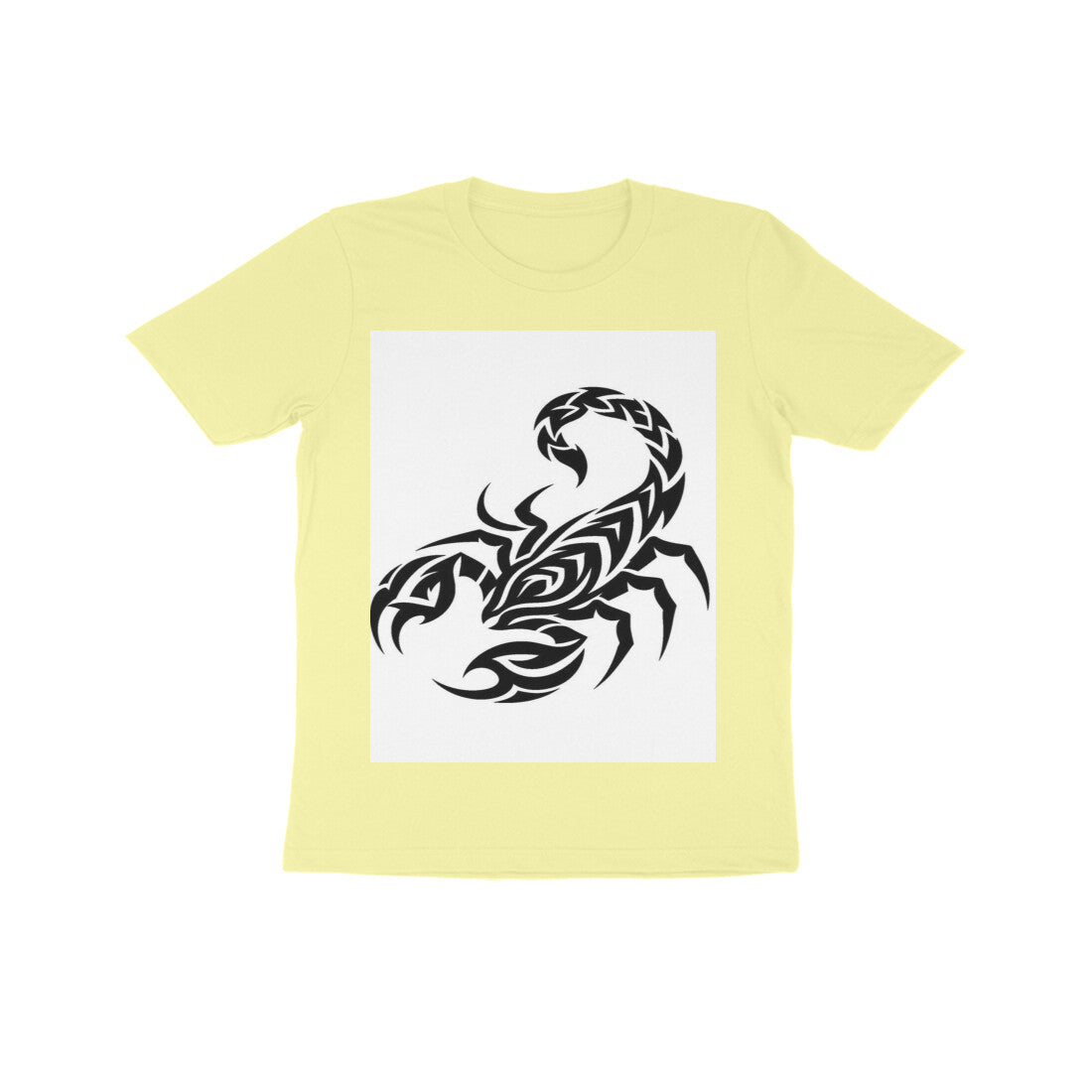 Front View - Scorpio Rising — Kids Tee Butter Yellow