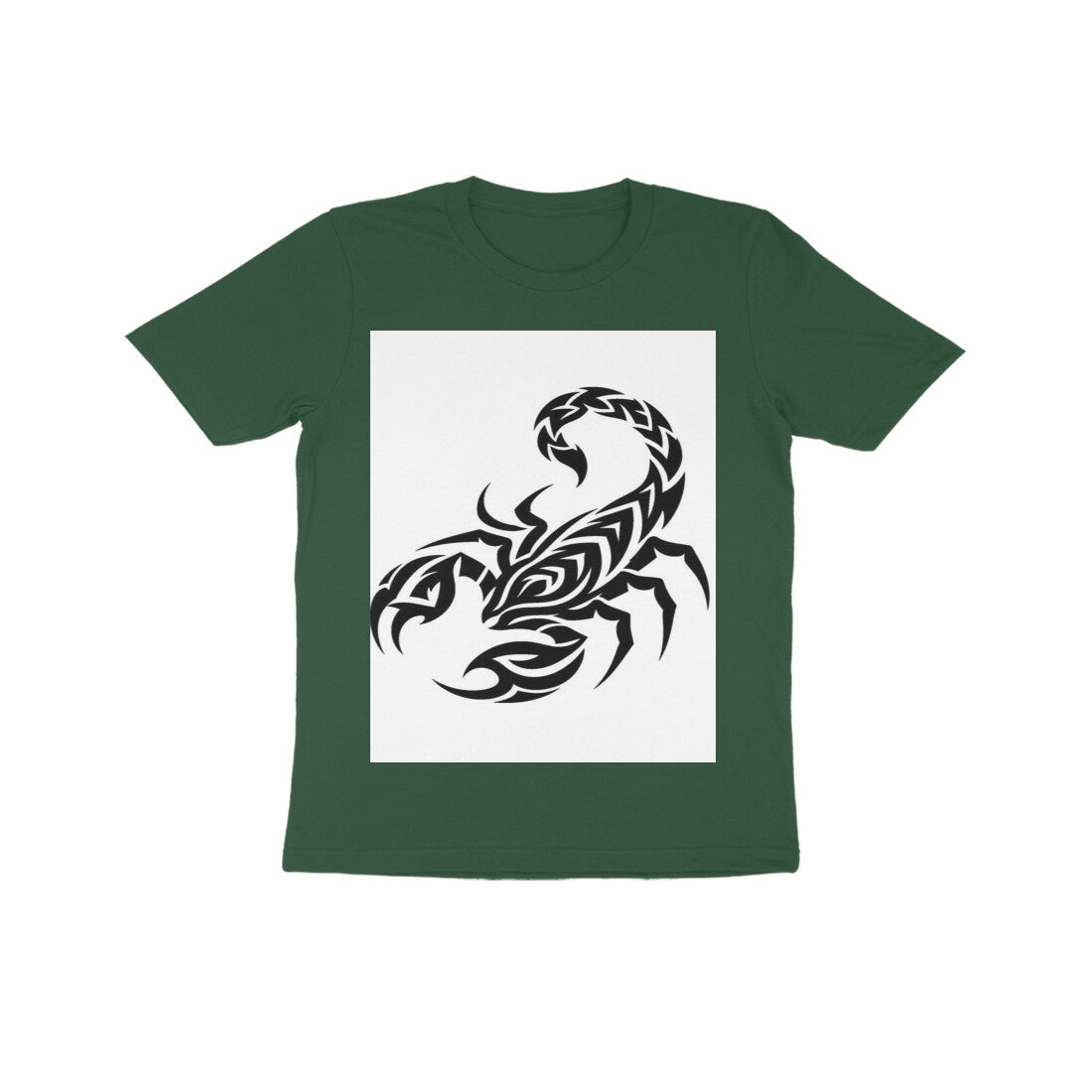 Front View - Scorpio Rising — Kids Tee Olive Green