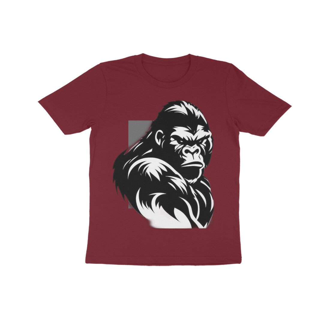 Front View - Beast Mode — Kids Tee Maroon