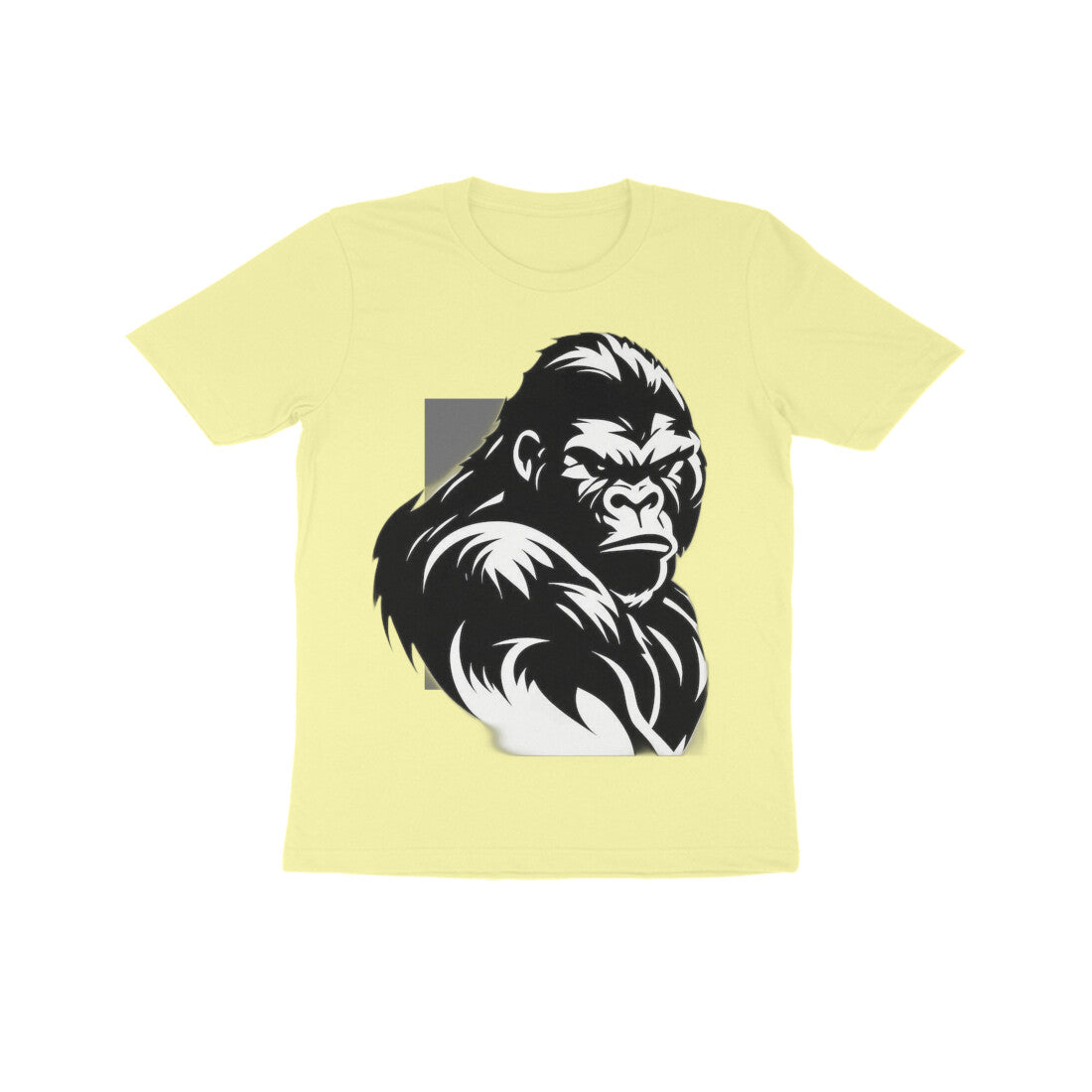 Front View - Beast Mode — Kids Tee Butter Yellow