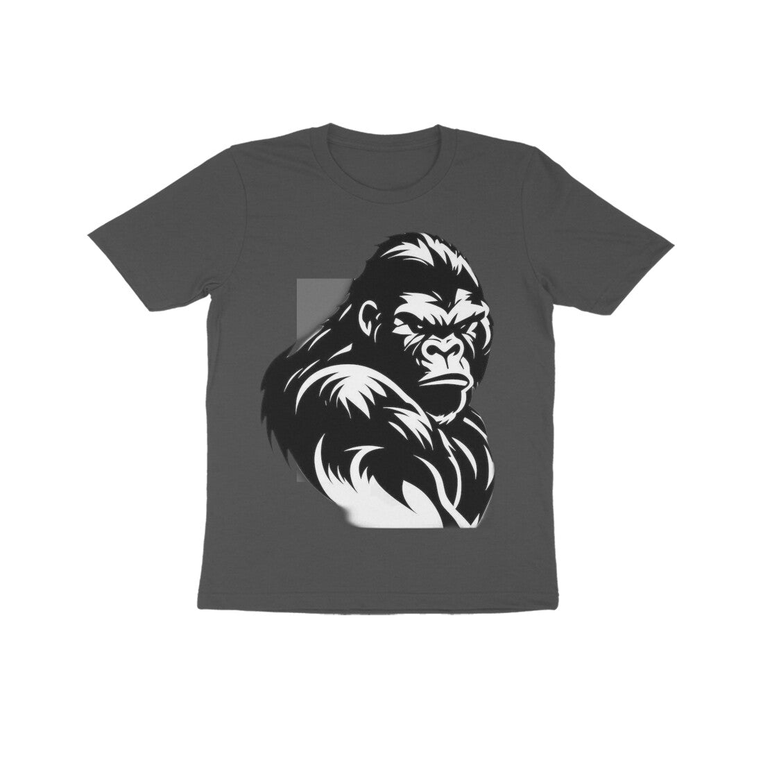 Front View - Beast Mode — Kids Tee Charcoal Grey