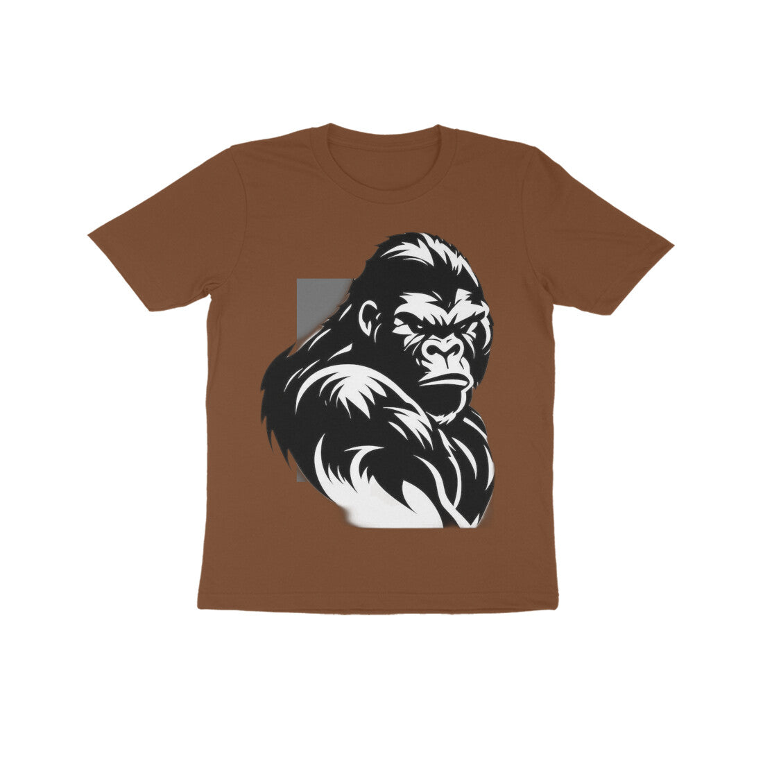 Front View - Beast Mode — Kids Tee Coffee Brown
