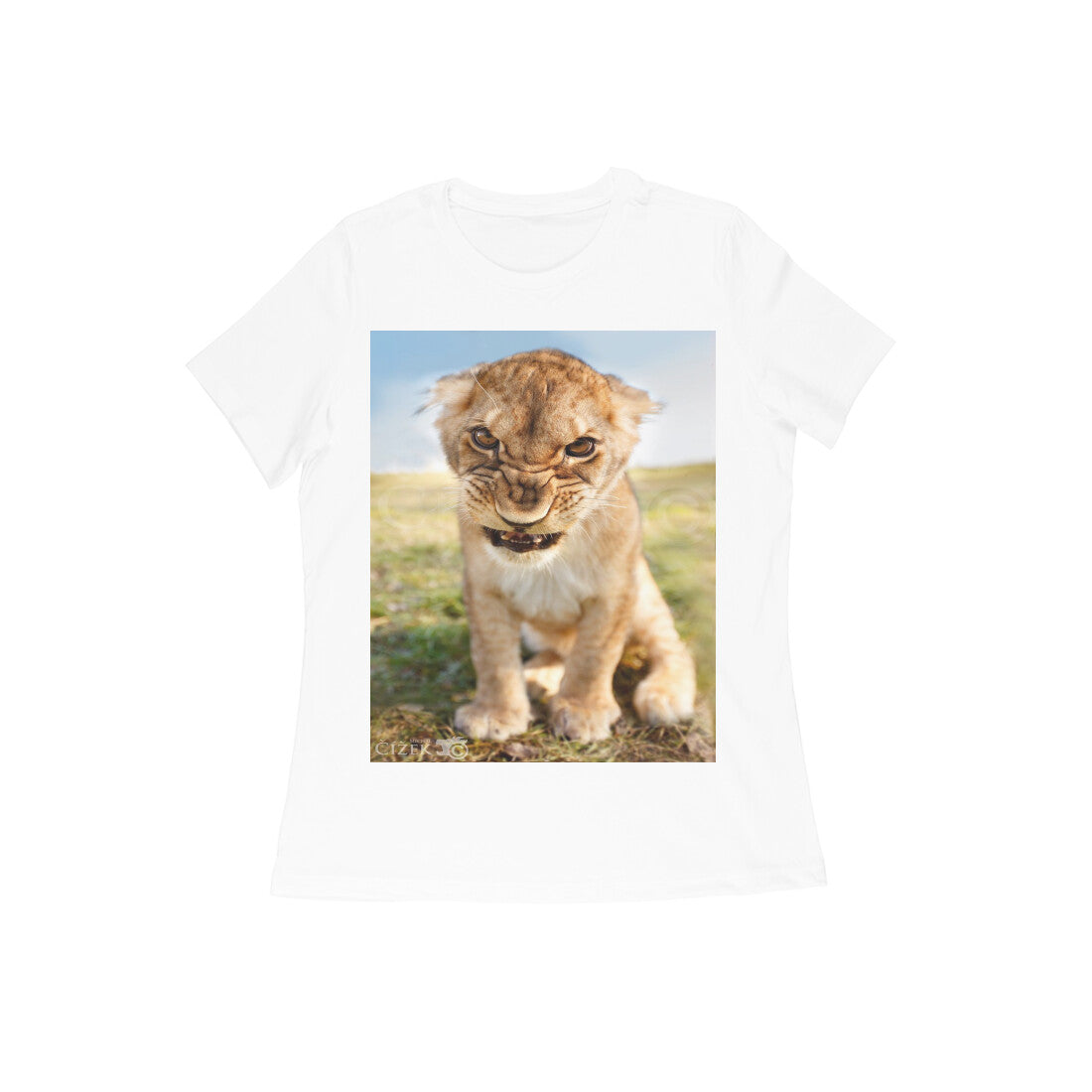 Front View - Untamed Roar — Women’s Tee White