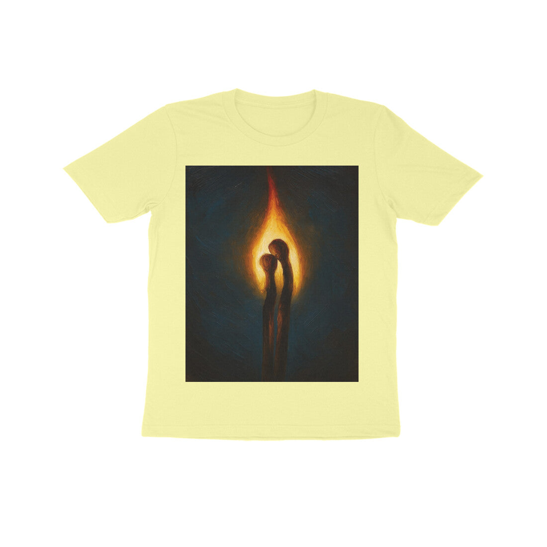 Front View - Ignite — Kids Tee Butter Yellow