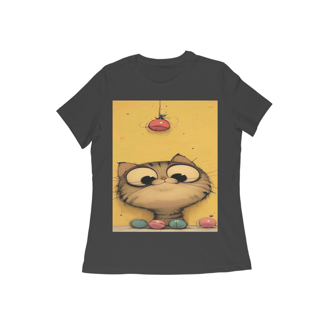 Front View - Whisker Watcher — Women’s Tee Black