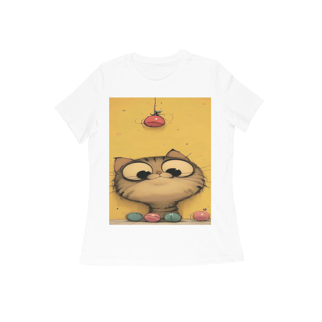 Front View - Whisker Watcher — Women’s Tee White
