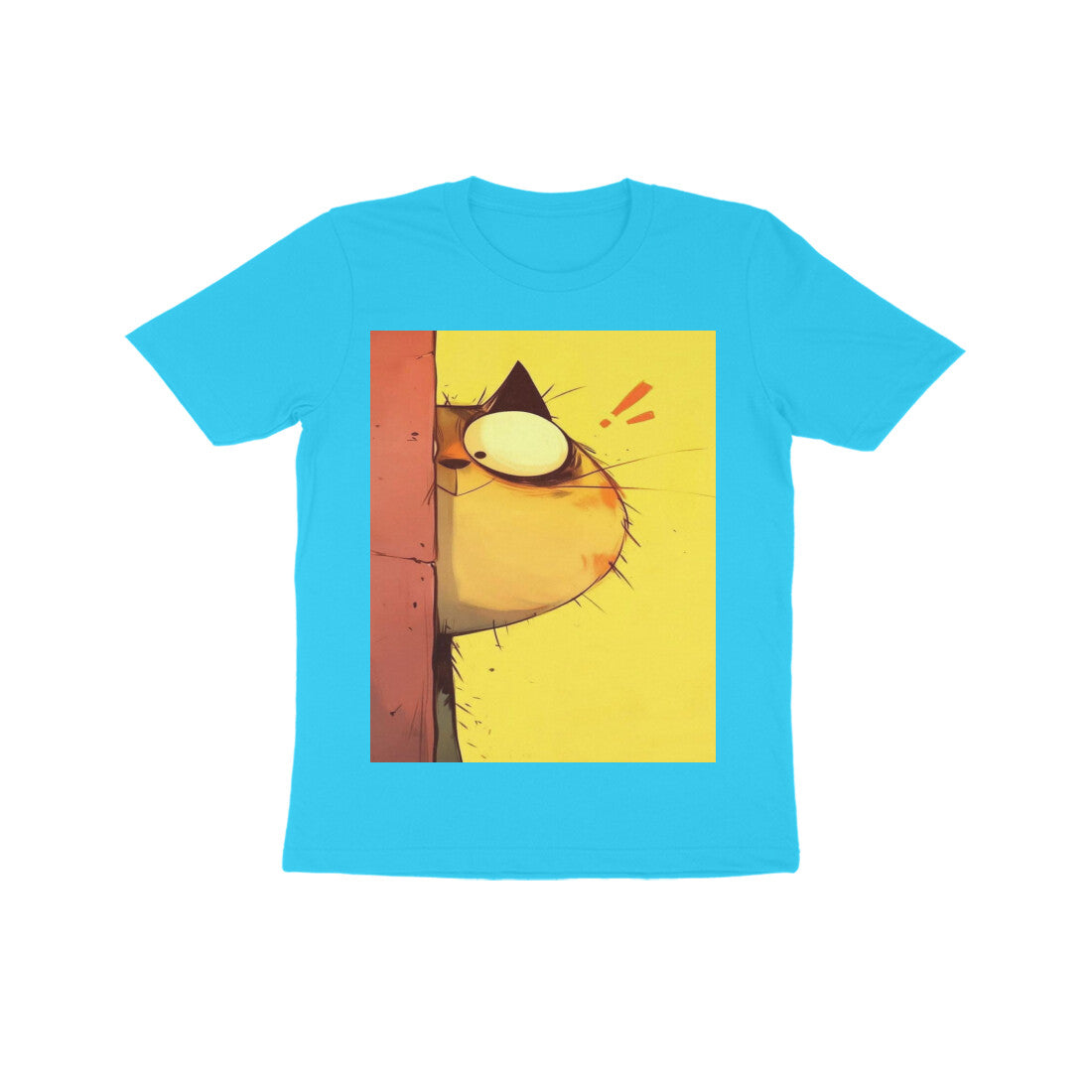 Front View - The Observer — Kids Tee Sky Blue
