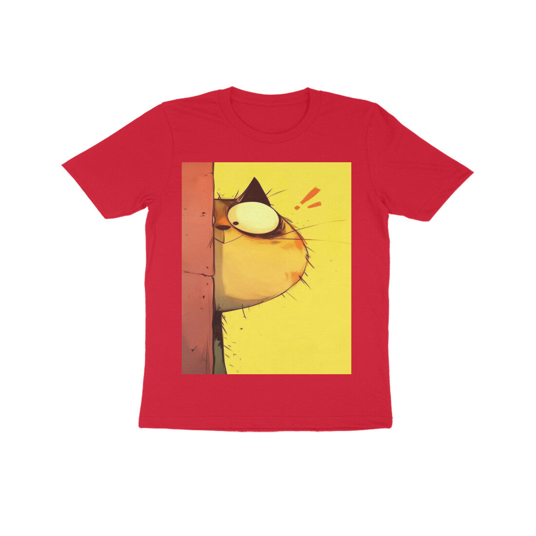 Front View - The Observer — Kids Tee Red