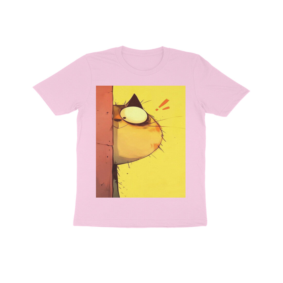 Front View - The Observer — Kids Tee Light Pink
