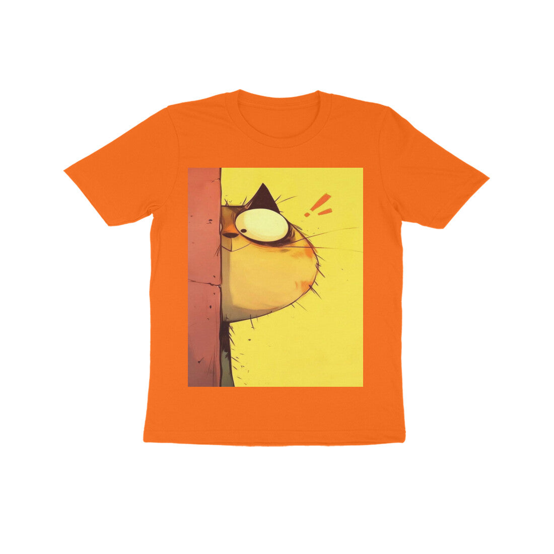 Front View - The Observer — Kids Tee Orange