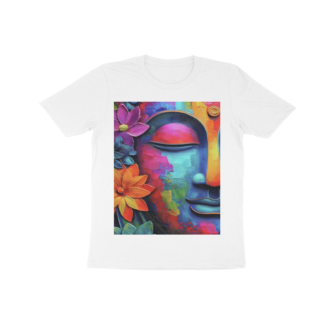 Front View - Karma — Kids Tee White
