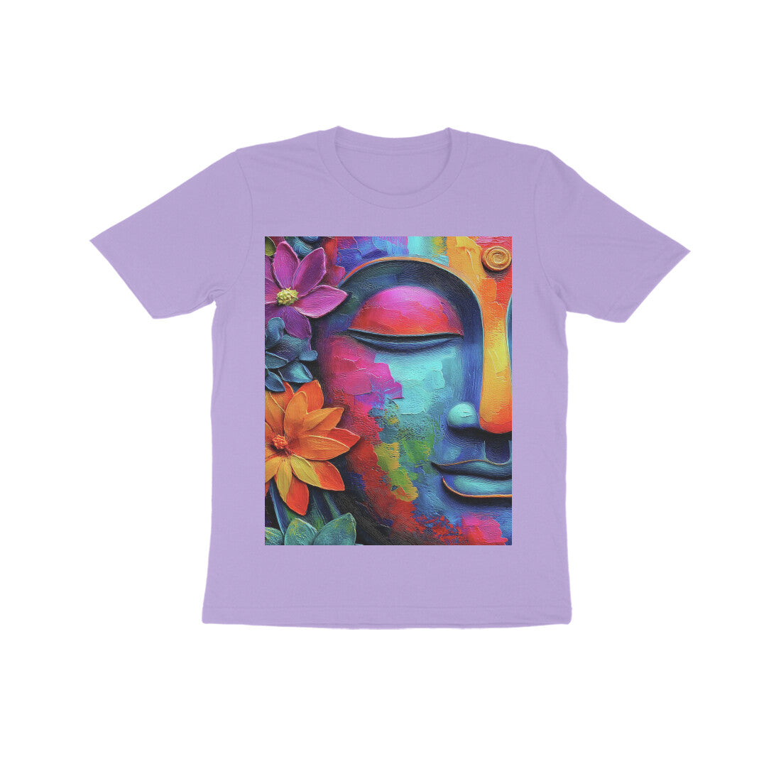 Front View - Karma — Kids Tee Iris Lavender