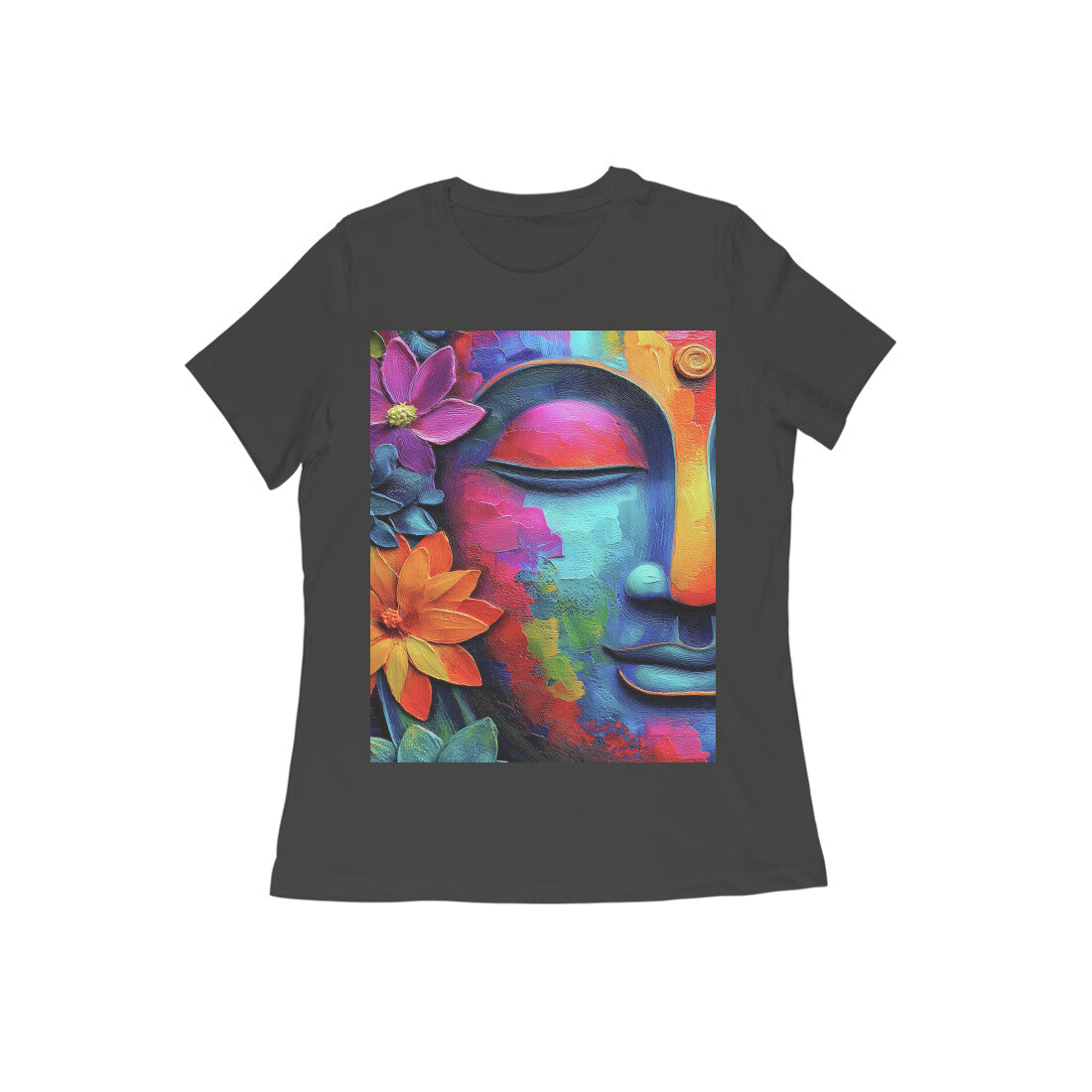 Front View - Karma — Women’s Tee Black
