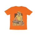 Front View - Desi Beats — Kids Tee Orange