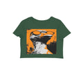 Front View - Quack — Crop Top Olive Green