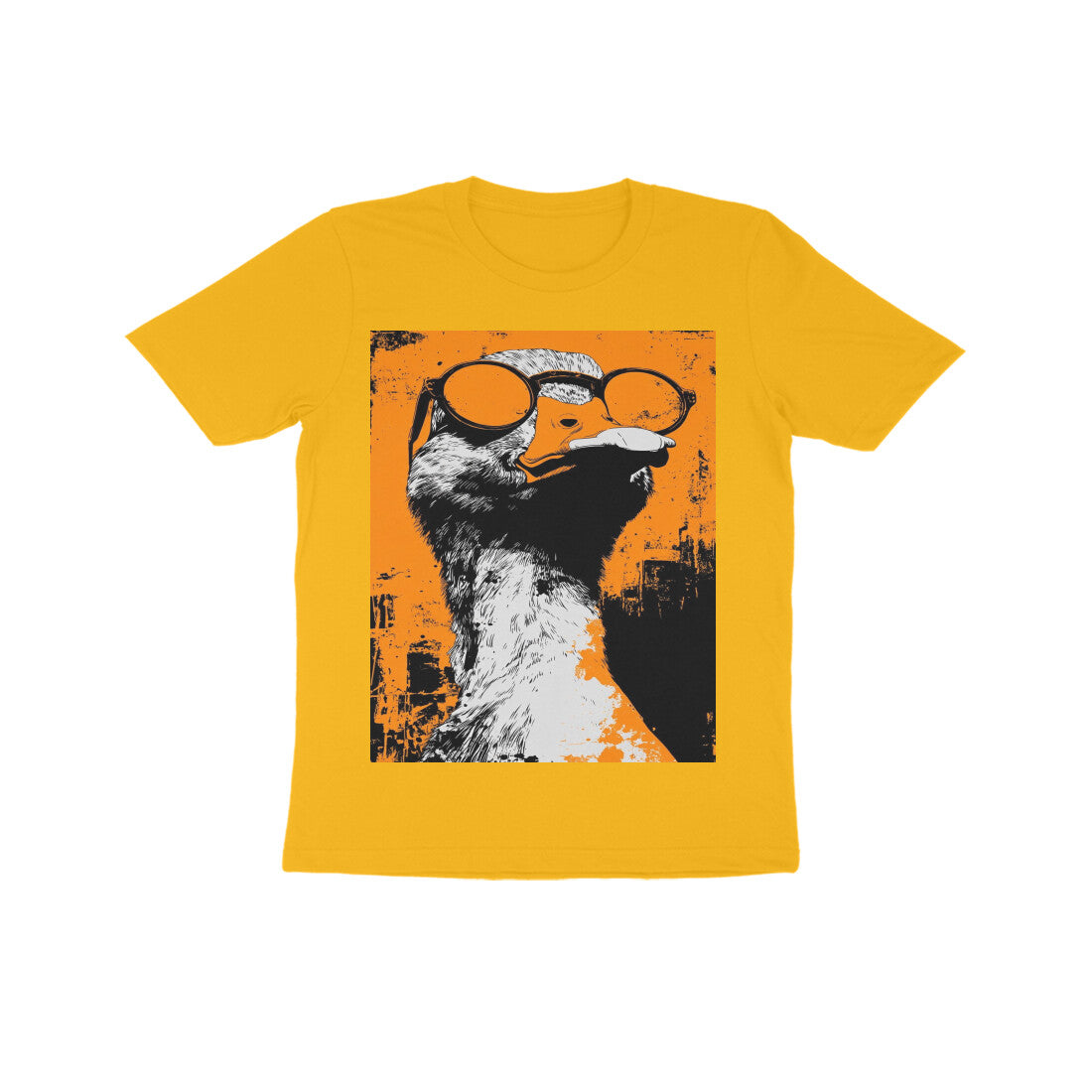 Front View - Quack — Kids Tee Golden Yellow