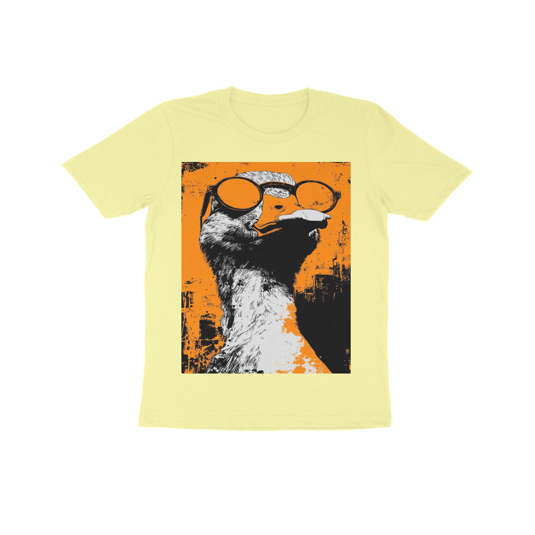 Front View - Quack — Kids Tee Butter Yellow