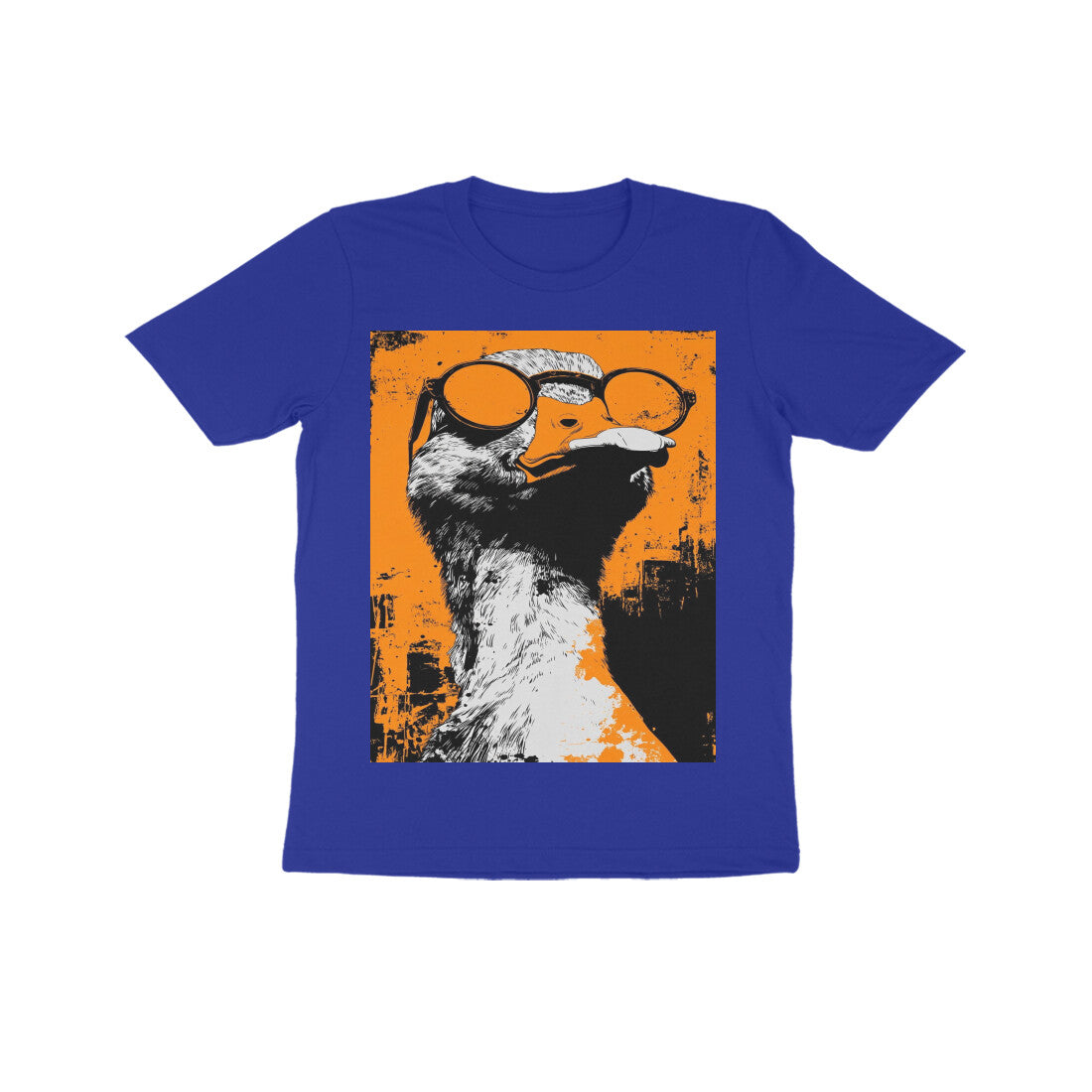Front View - Quack — Kids Tee Royal Blue