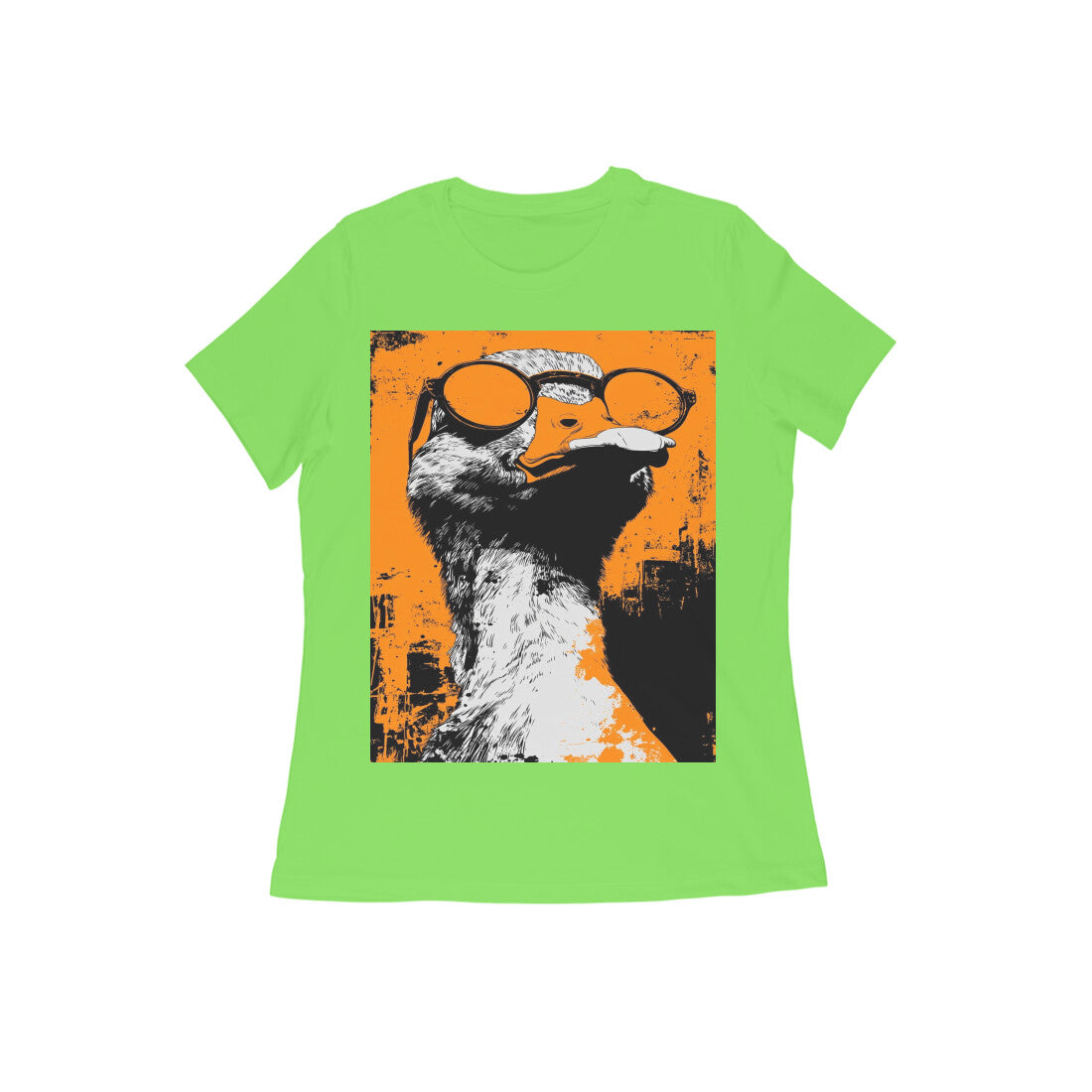 Front View - Quack — Women’s Tee Liril Green