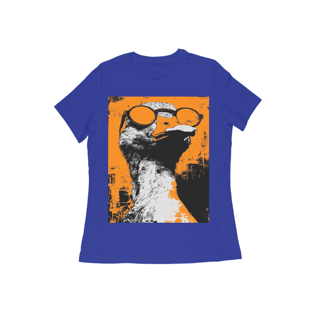 Front View - Quack — Women’s Tee Royal Blue