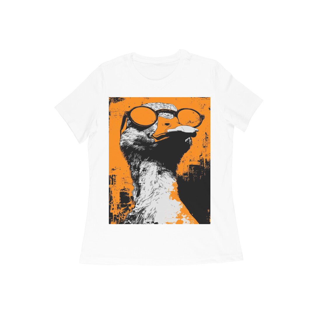 Front View - Quack — Women’s Tee White