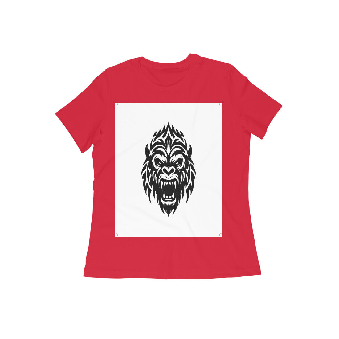 Front View - Beast Mode — Women’s Tee Red