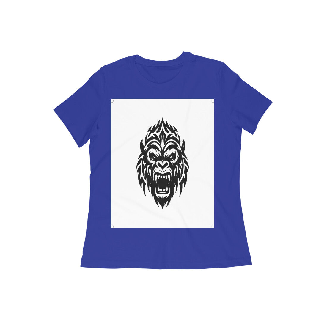 Front View - Beast Mode — Women’s Tee Royal Blue