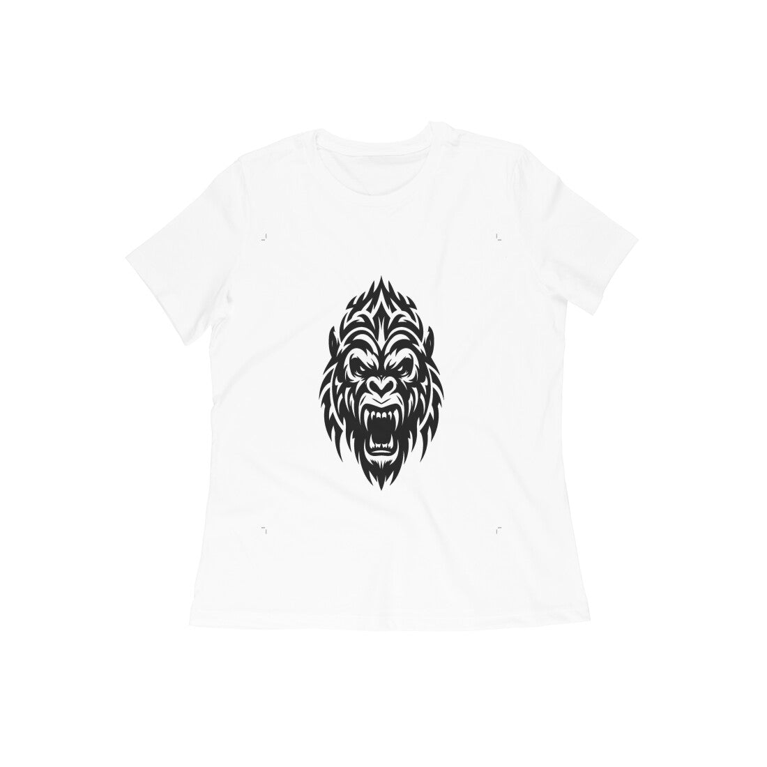 Front View - Beast Mode — Women’s Tee White