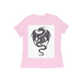Front View - Dragon's Fury — Women’s Tee Light Pink