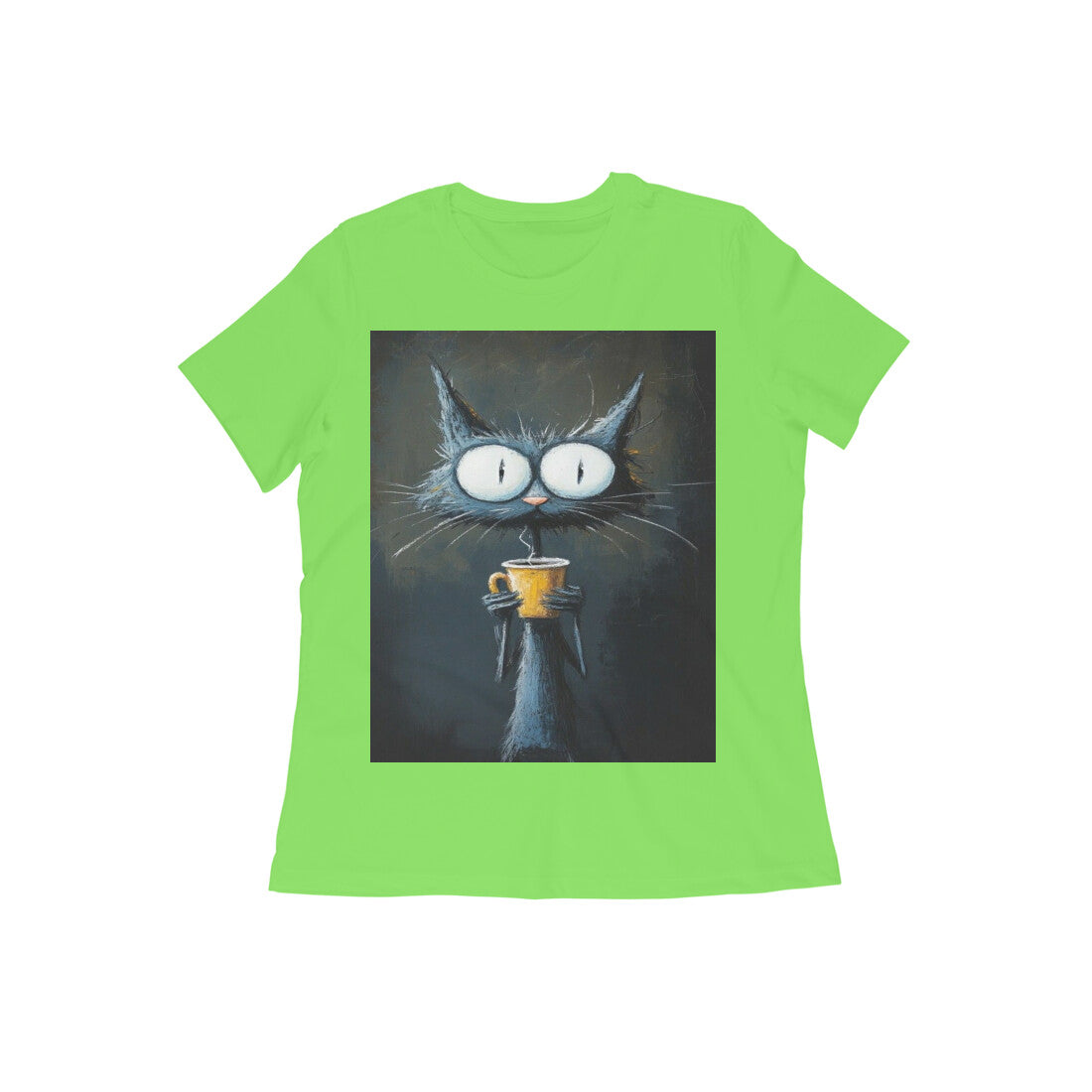 Front View - Whisker Wake — Women’s Tee Liril Green