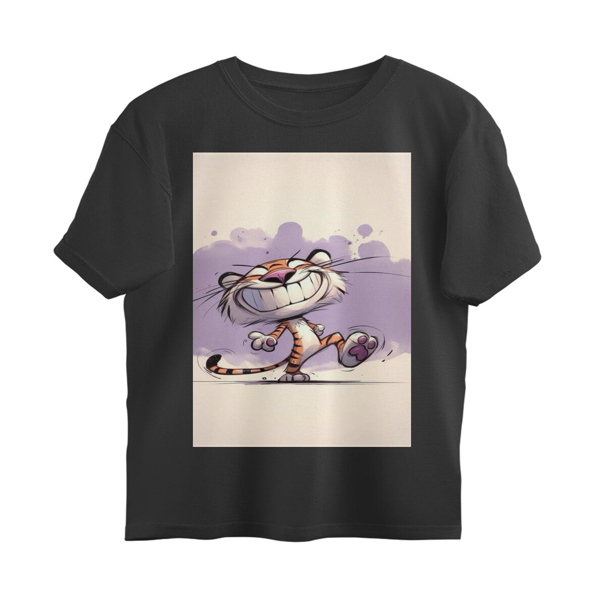 Front View - Gully Grin — Oversized Tee Black
