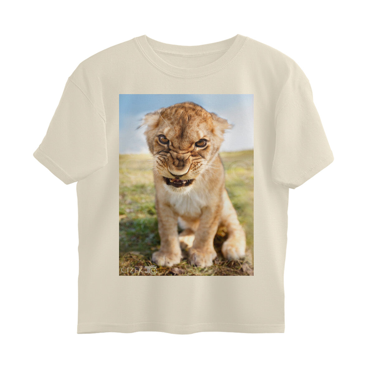 Front View - Untamed Roar — Oversized Tee Off White