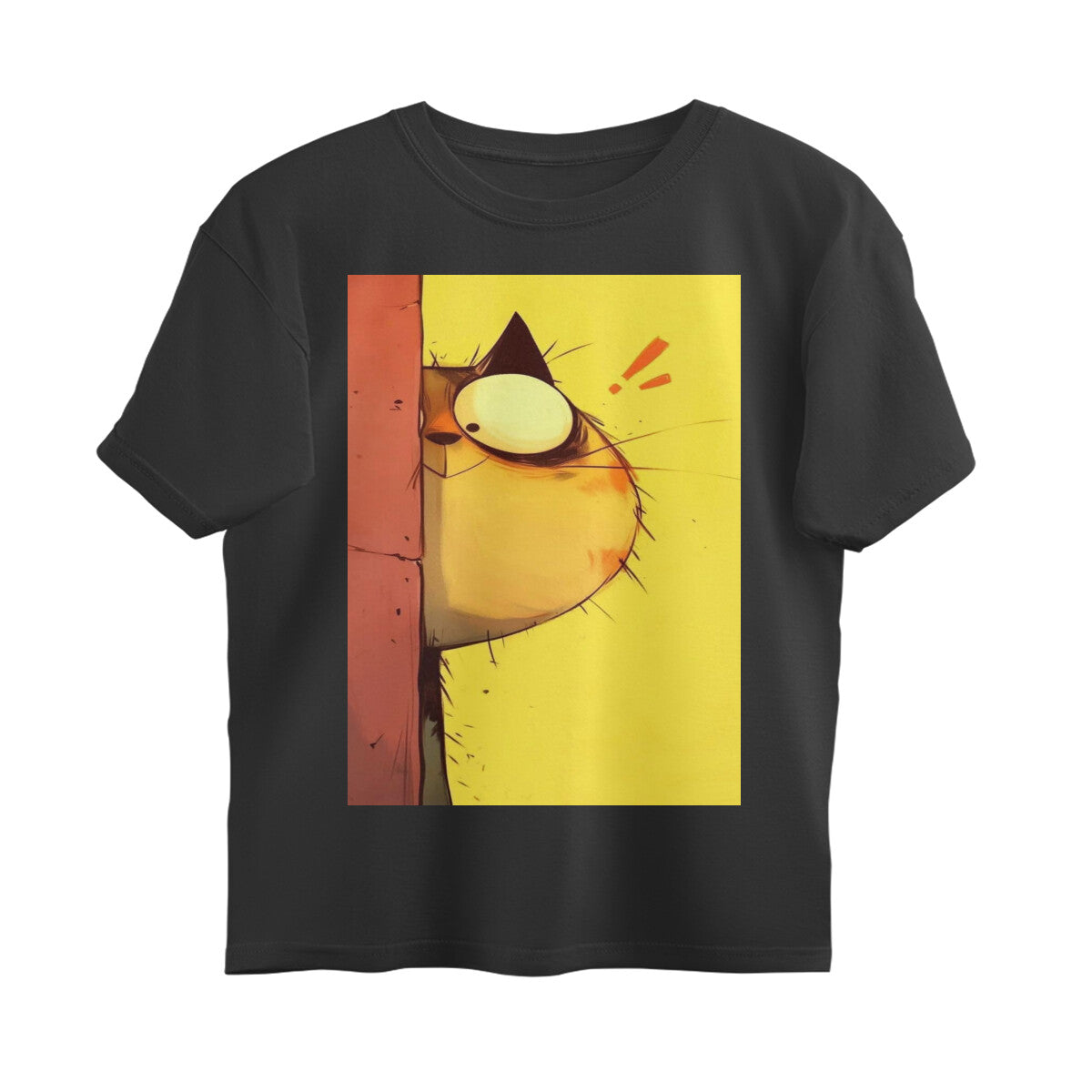 Front View - The Observer — Oversized Tee Black
