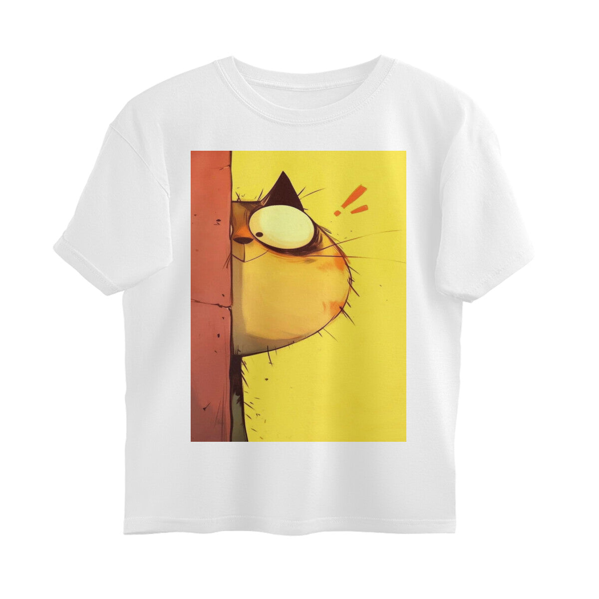 Front View - The Observer — Oversized Tee White