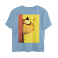 Front View - The Observer — Oversized Tee Baby Blue