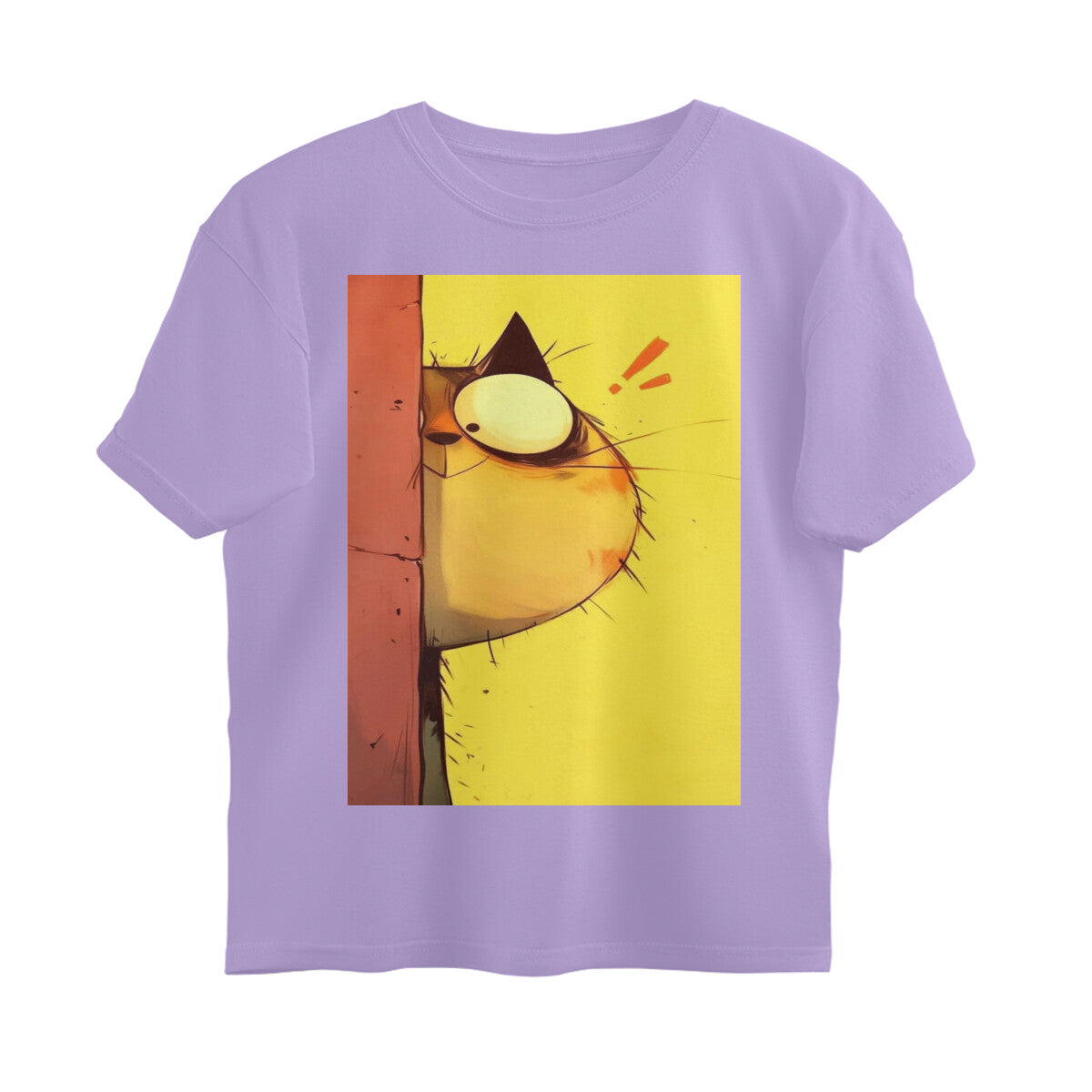 Front View - The Observer — Oversized Tee Iris Lavender
