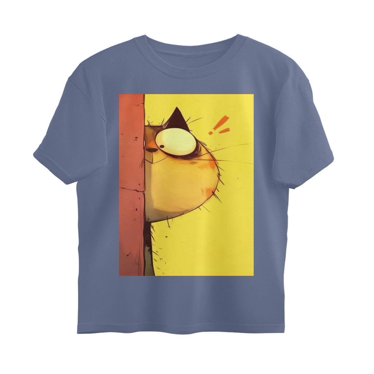 Front View - The Observer — Oversized Tee Steel Grey