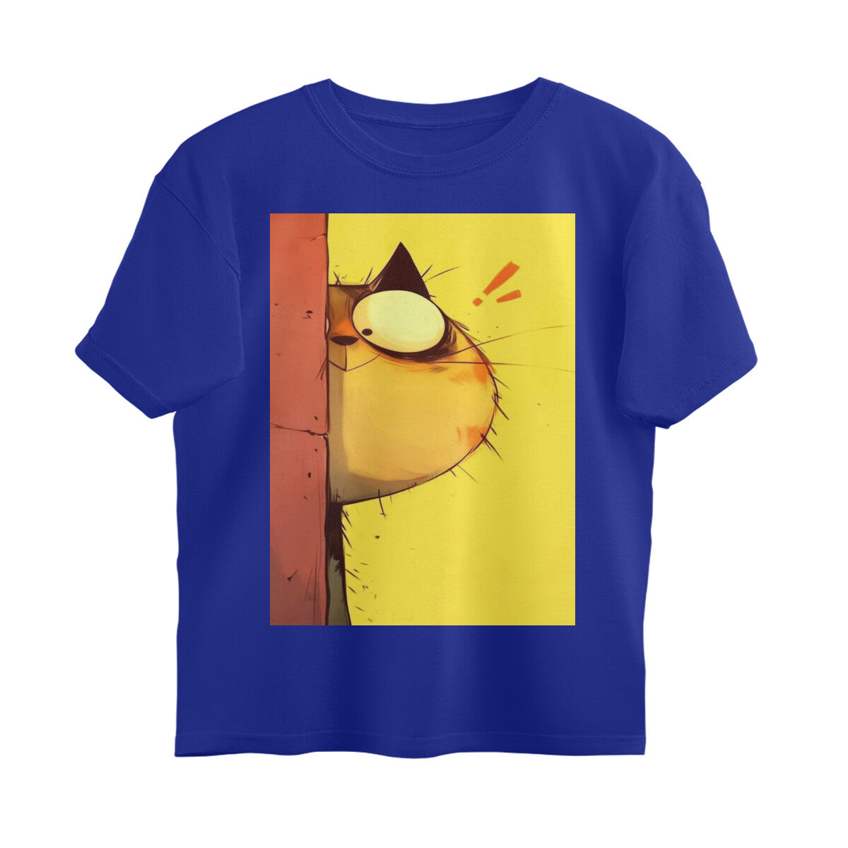 Front View - The Observer — Oversized Tee Royal Blue