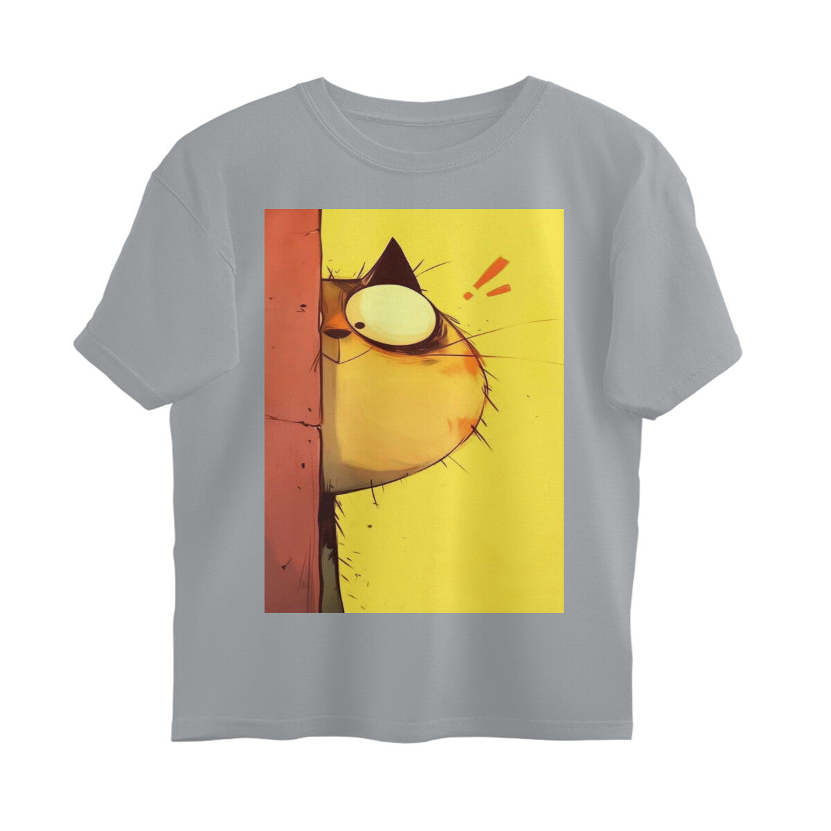 Front View - The Observer — Oversized Tee Silver Frost