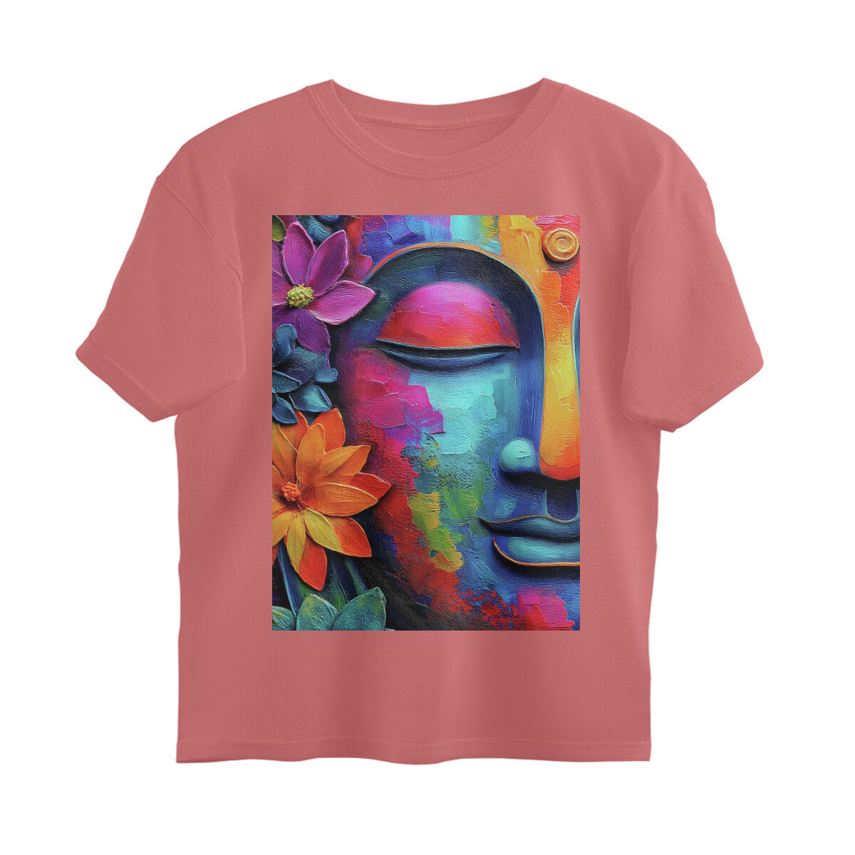 Front View - Karma — Oversized Tee Dusty Rose