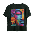 Front View - Karma — Oversized Tee Bottle Green