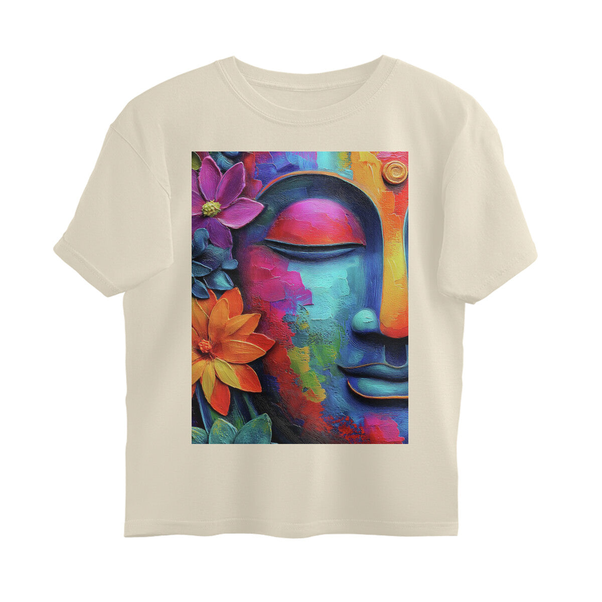Front View - Karma — Oversized Tee Off White