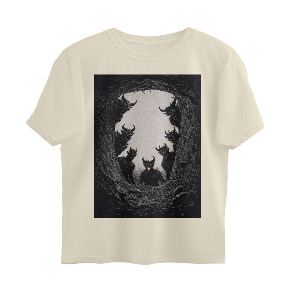 Front View - Patal Lok — Oversized Tee Off White