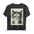 Front View - Jungli Billi — Oversized Tee Black